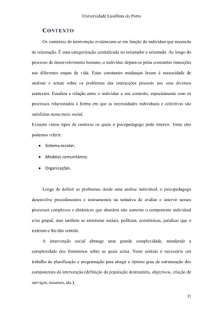 Relatório "Nunca é Tarde Demais"