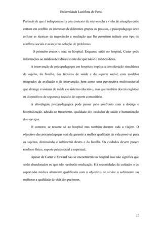 Relatório "Nunca é Tarde Demais"