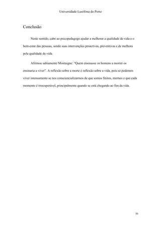 Relatório "Nunca é Tarde Demais"