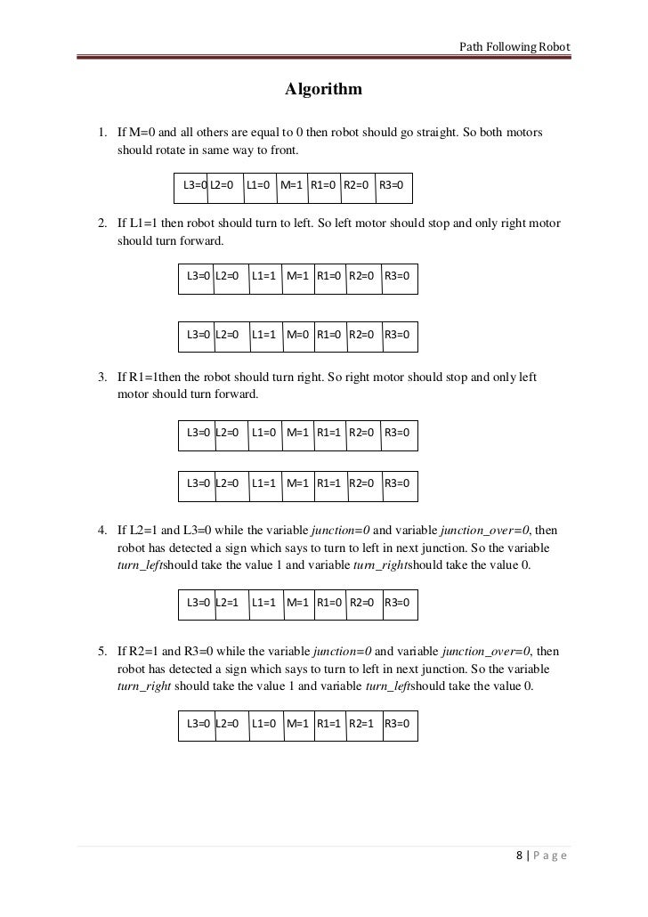 Path Following Robot
