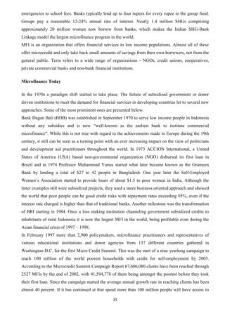 Microfinance : Project Report | DOCX