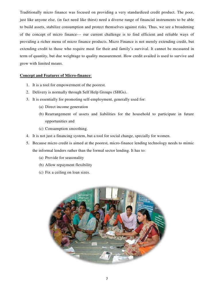Microcredit master thesis