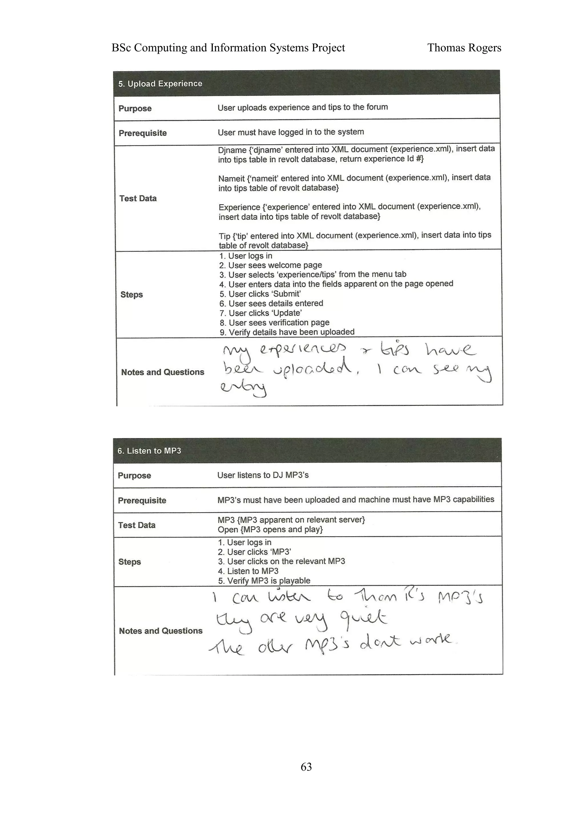 BSc Computing and Information Systems Project   Thomas Rogers




                                    63
 
