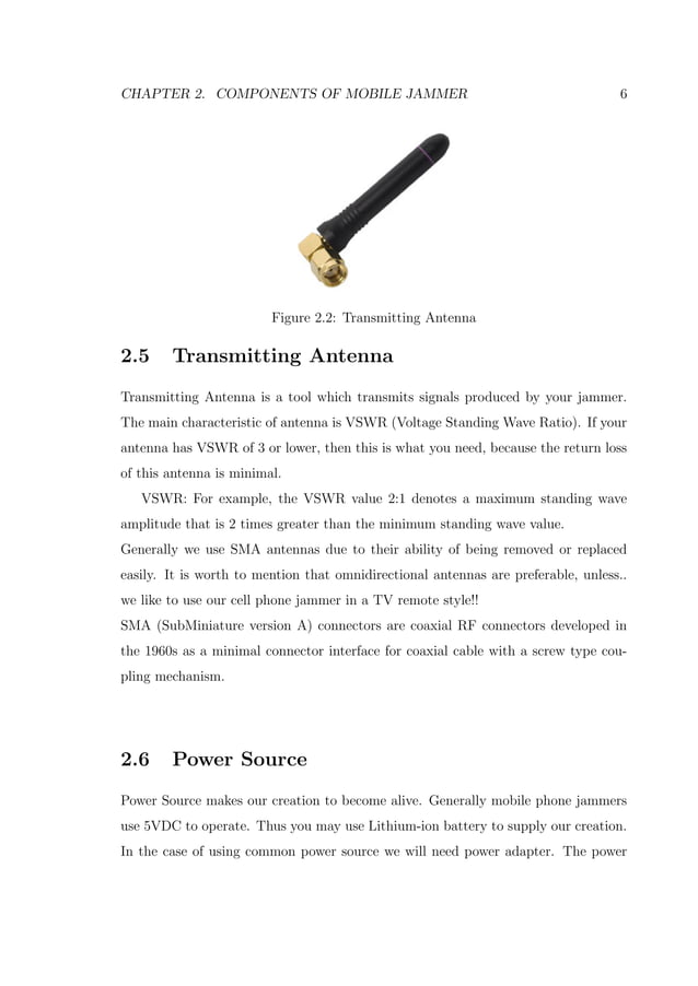Mobile Jammer report