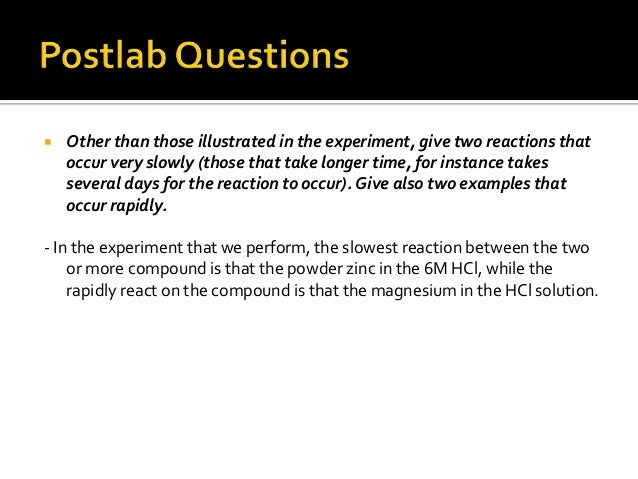 An Analysis of the Experiment, The Factors Affecting the Rate of Reaction Between Magnesium and Hydrochloric Acid