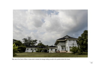 166
South Elevation of the District Officer’s House.
Side view of the District Officer’s House which includes the storage building as well as the quarters behind the house.
 