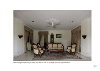 173
Glorious living room welcoming the visitors when they first enter the house with minimal yet majestic furnitures.
 