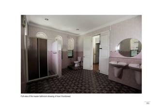 202
Full view of the master bathroom showing of how it functioned.
 