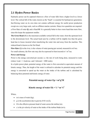 Performance Evaluation of Small Hydro Power Plant | PDF