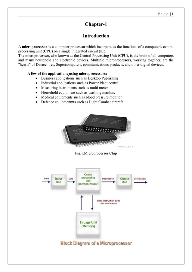 Microprocessor and Positive and Negative Logic | PDF