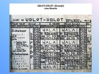 UDLOT-UDLOT
BY: JOSE MACEDA
 