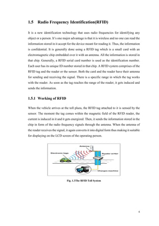Project Report- RFID Based Automated Toll Collection System using ...