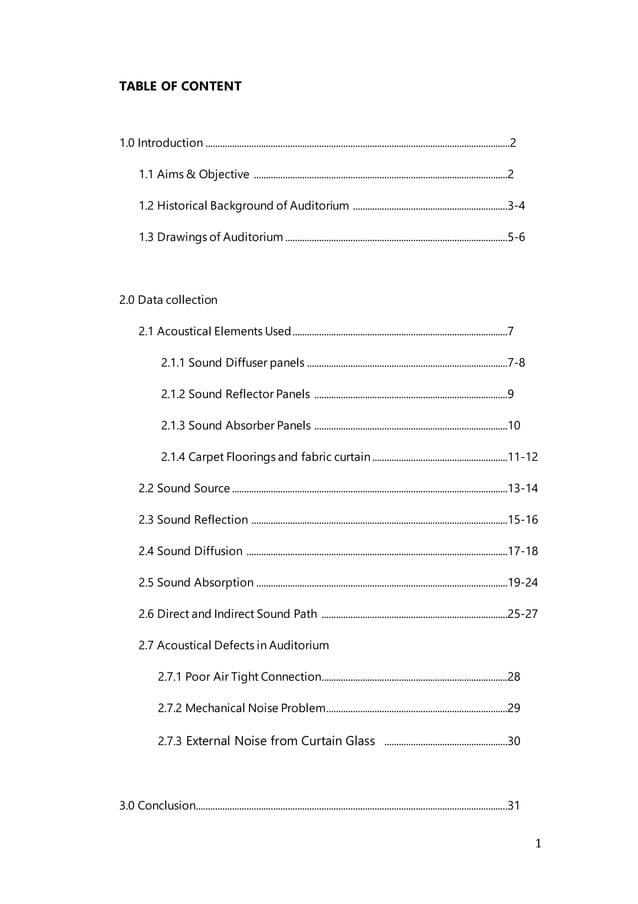 Bentley Music Auditorium Acoustic Studies