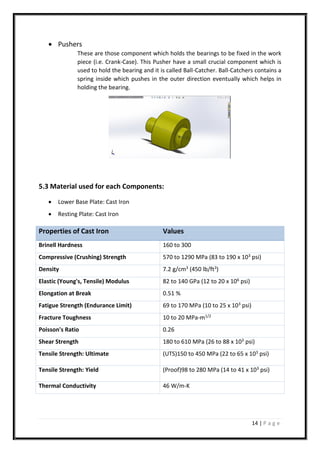 Design of fixture for pressing bearings in component | PDF