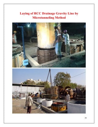 39
Laying of RCC Drainage Gravity Line by
Microtunneling Method
 
