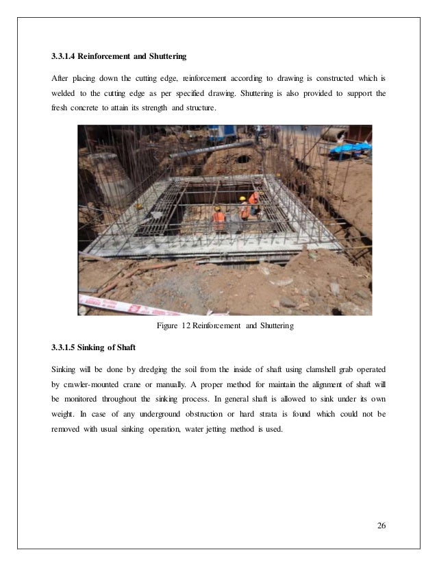 final year civil engineering training report