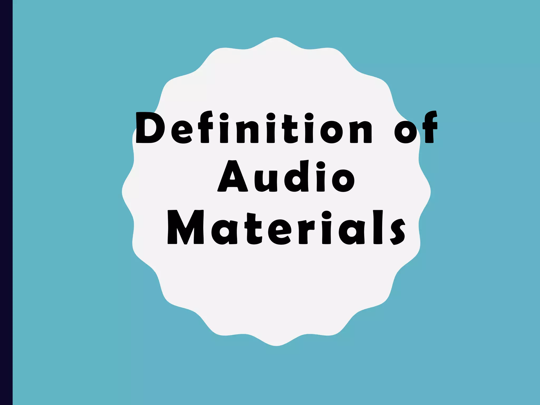 Audio Materials PPT