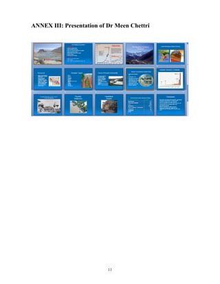 ANNEX III: Presentation of Dr Meen Chettri




                           11
 