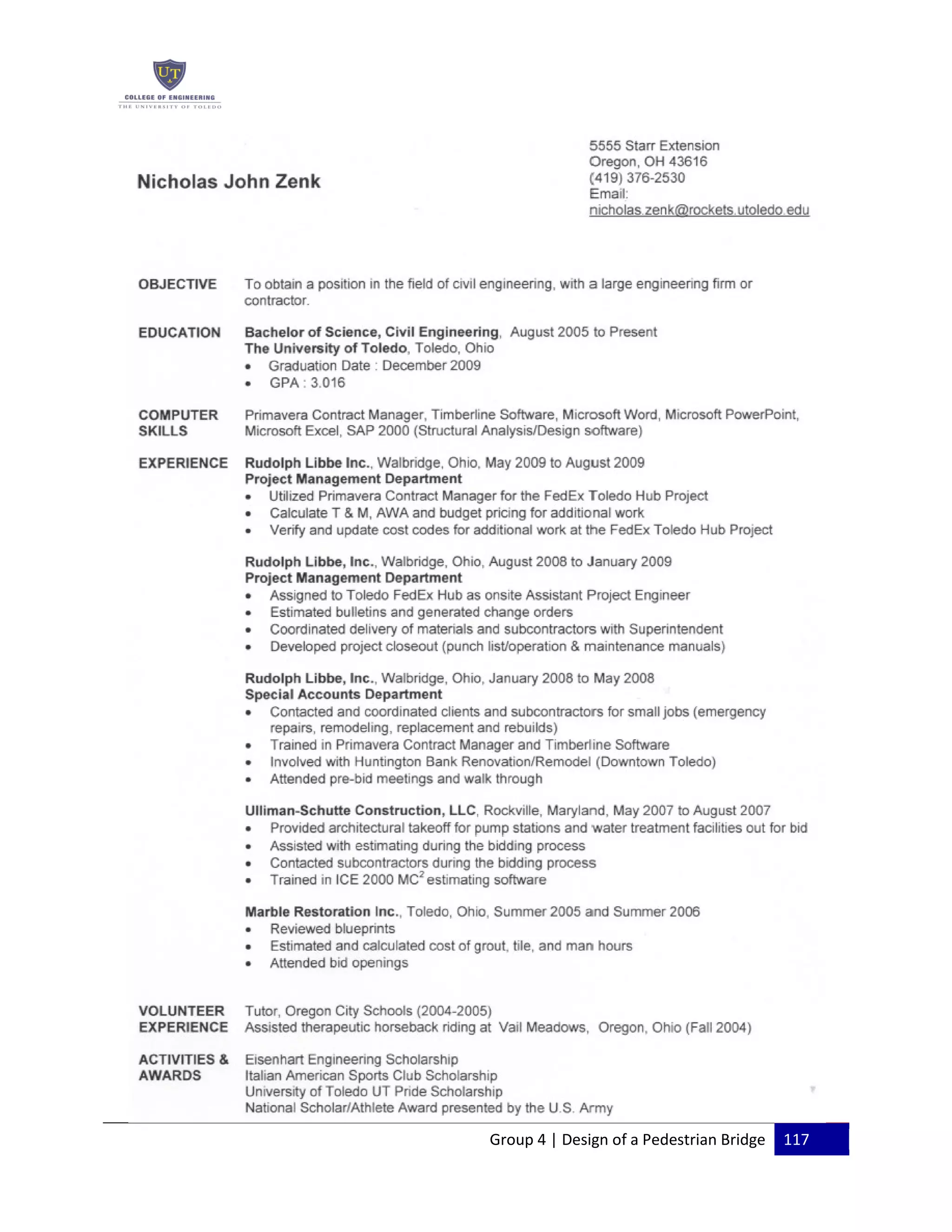 Group 4 | Design of a Pedestrian Bridge 117
 