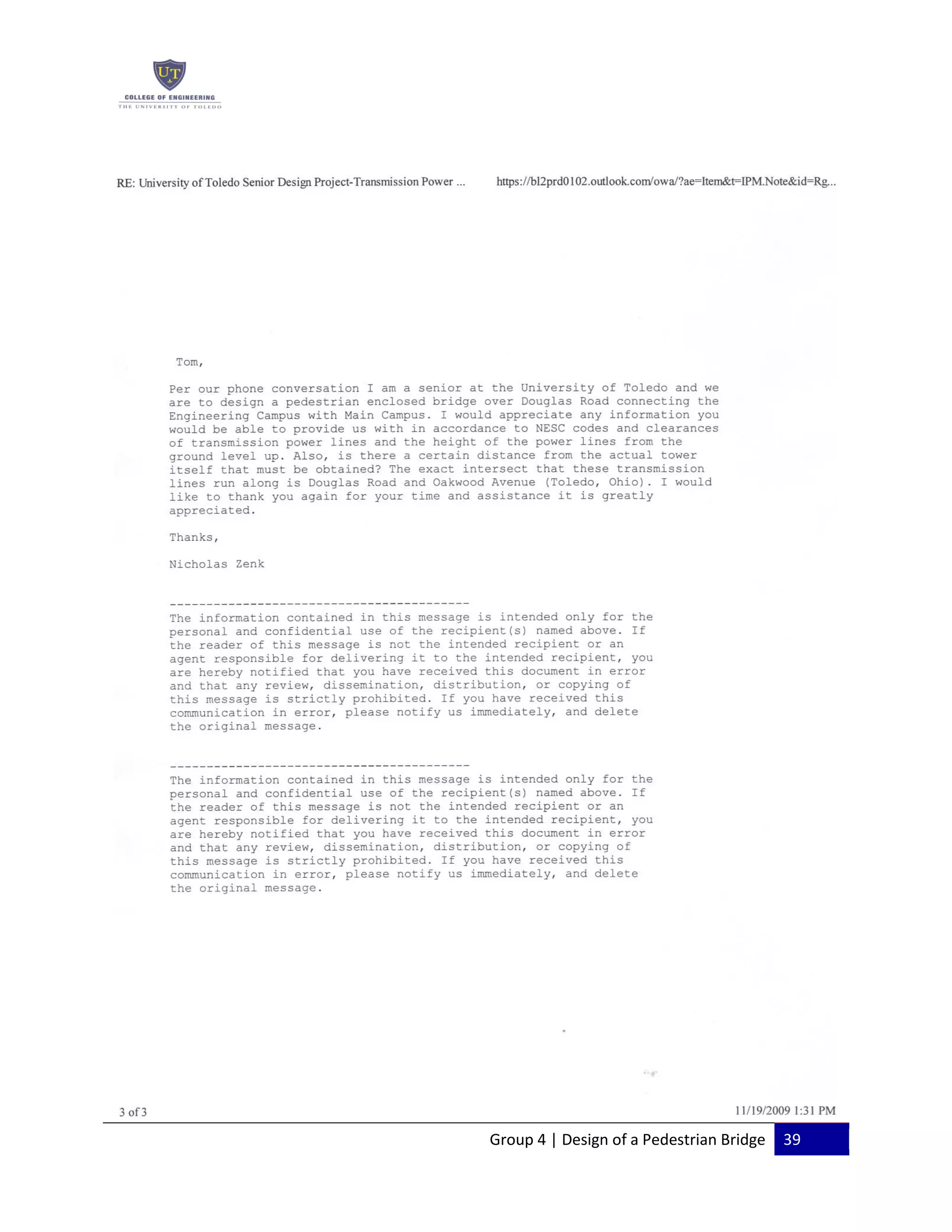 Group 4 | Design of a Pedestrian Bridge 39
 