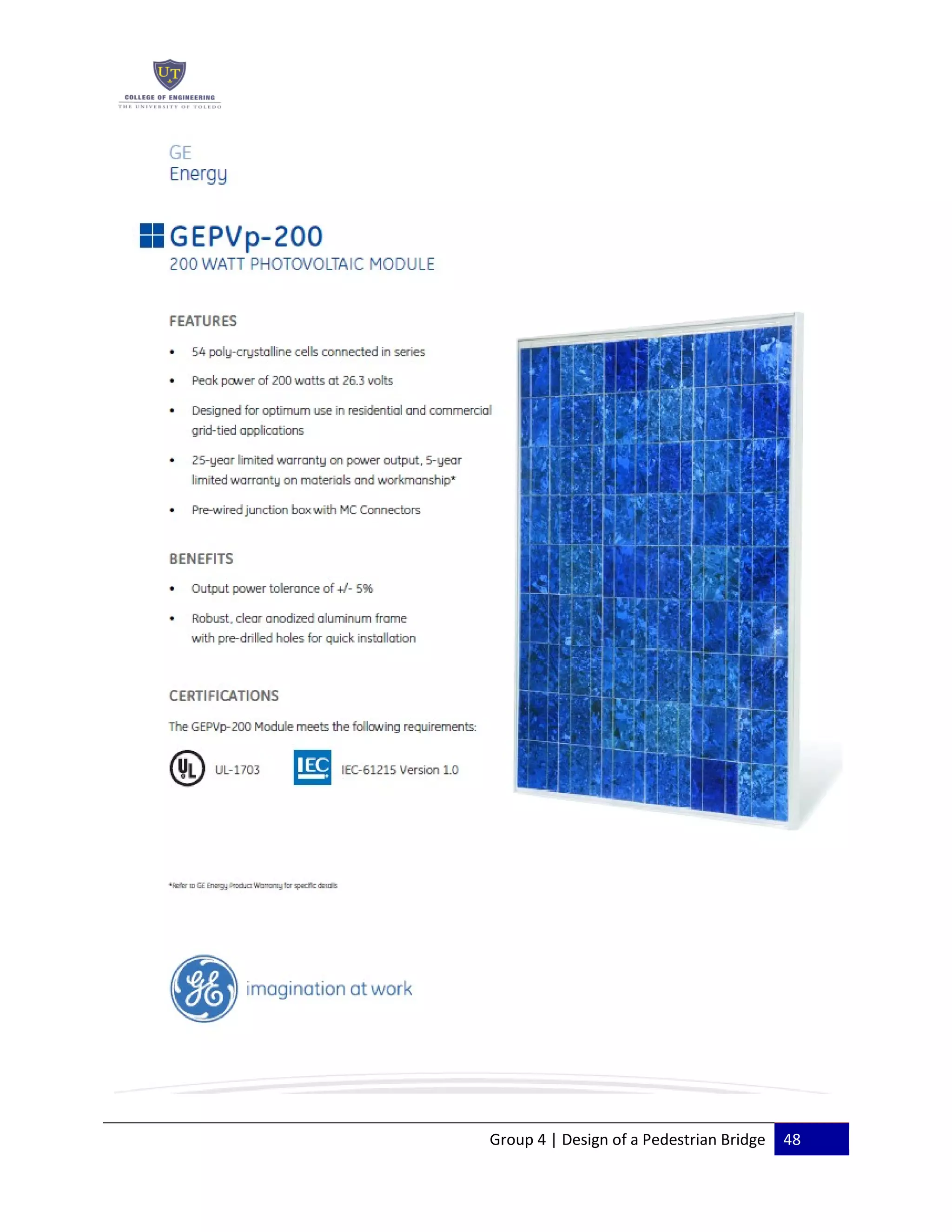 Group 4 | Design of a Pedestrian Bridge 48
 