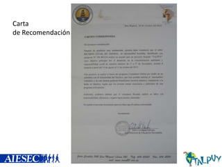 Carta
de Recomendación

 