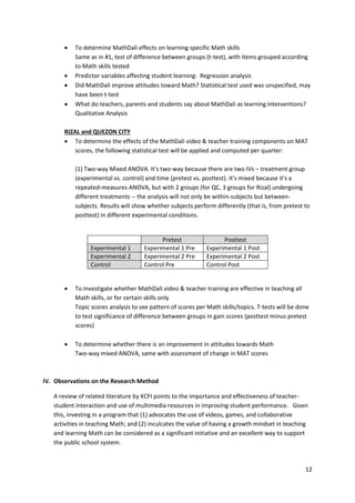Mathdali Example MathDali Research Project Evaluation Report | PDF