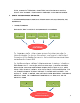 Mathdali Example MathDali Research Project Evaluation Report | PDF