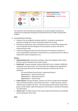 Mathdali Example MathDali Research Project Evaluation Report | PDF