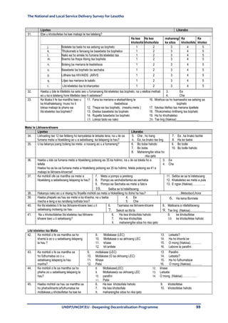 Service Delivery Questionnaire.pdf Final report National Local service delivery survey | PDF