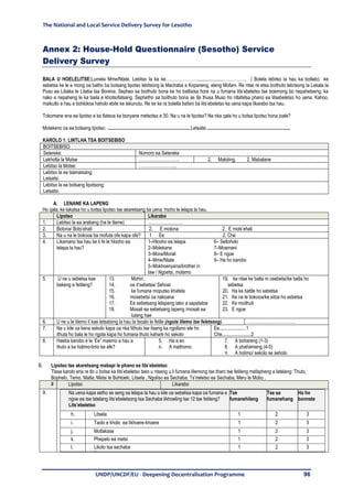 Service Delivery Questionnaire.pdf Final report National Local service delivery survey | PDF