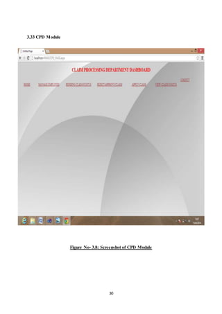 30 
3.33 CPD Module 
Figure No- 3.8: Screenshot of CPD Module 
 