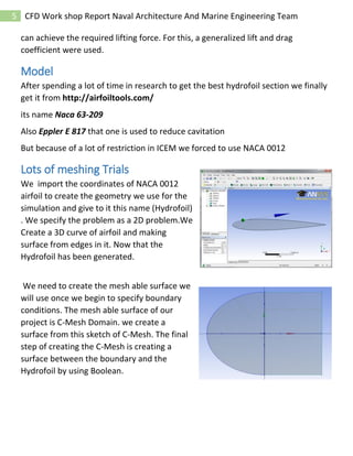 Hydrofoil Ship simulation Using Ansys Fluent | PDF