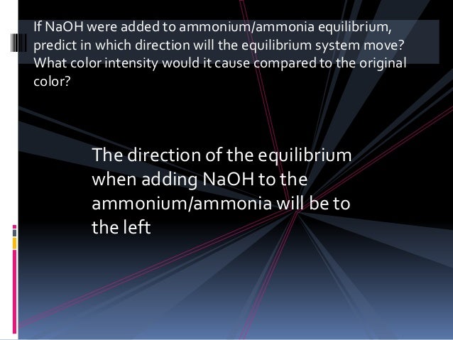 lab report disturbing of equilibrium le chatelier s principle This general principle, that any change imposed on a system at equilibrium will cause the equilibrium to shift in the direction that counteracts the change, is called “le chatelier’s principle” and it applies to all systems in dynamic equilibrium. lab report disturbing of equilibrium le chatelier s principle This general principle, that any change imposed on a system at equilibrium will cause the equilibrium to shift in the direction that counteracts the change, is called “le chatelier’s principle” and it applies to all systems in dynamic equilibrium.