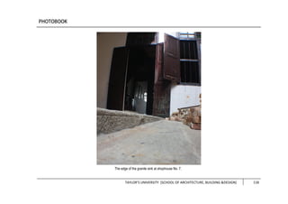 TAYLOR’S UNIVERSITY [SCHOOL OF ARCHITECTURE, BUILDING &DESIGN] 118
The edge of the granite sink at shophouse No. 7.
 