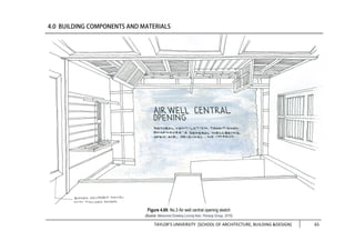 TAYLOR’S UNIVERSITY [SCHOOL OF ARCHITECTURE, BUILDING &DESIGN] 65
Figure 4.69: No.3 Air well central opening sketch
(Source: Measured Drawing Lorong Ikan, Penang Group, 2016)
 