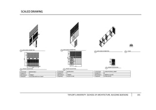 TAYLOR’S UNIVERSITY [SCHOOL OF ARCHITECTURE, BUILDING &DESIGN] 191
 