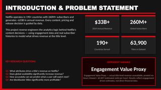 Problem Statement Netflix Comprehensive Analysis of Netflix's Revenue Drivers and Engagement ...