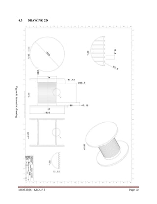 4.3

DRAWING 2D

Figure 6: isometric drawing
EMM 3506 – GROUP 3

Page 10

 