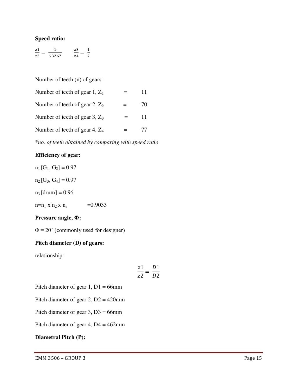 introduction, drawing, calculation for winch design