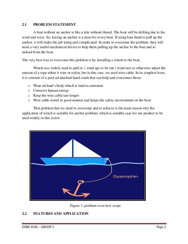 introduction, drawing, calculation for winch design