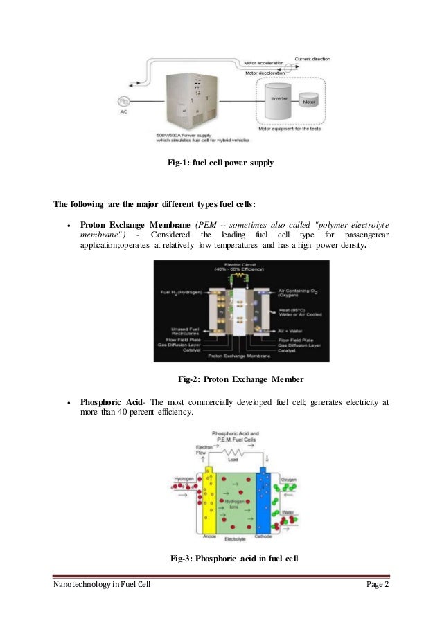 NANOTECHNOLOGY IN FUEL CELL