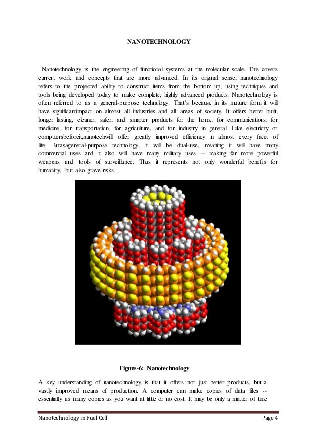 NANOTECHNOLOGY IN FUEL CELL