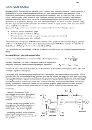 Hydrogen Gas Turbine | PDF