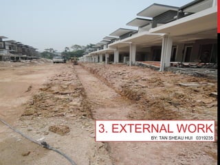 3. EXTERNAL WORK
BY: TAN SHEAU HUI 0319235
 