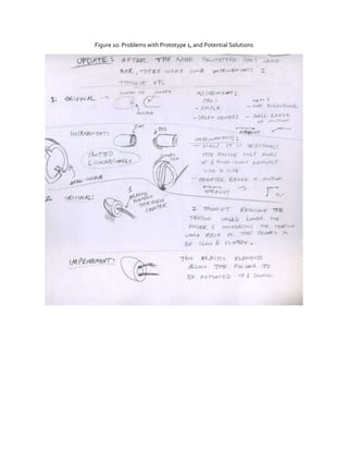 Figure 10: Problems with Prototype 1, and Potential Solutions

 