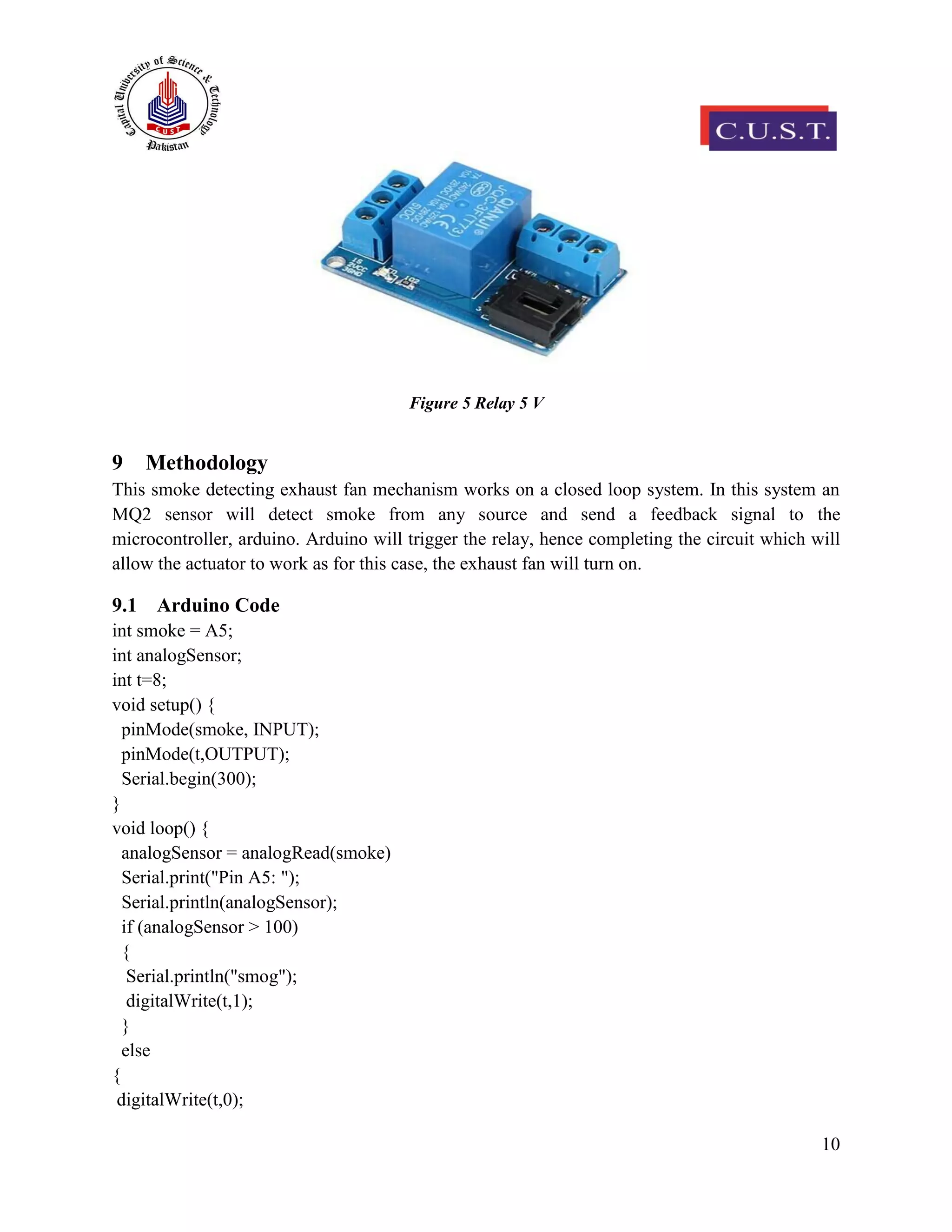 Automated Smoke Detected Exhaust Fan | PDF