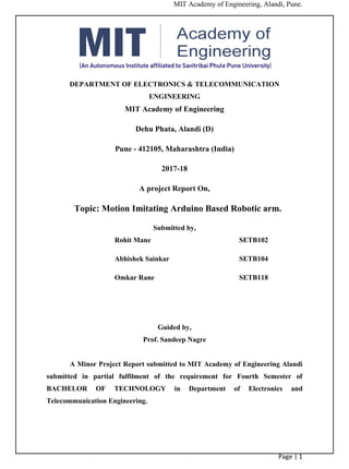 Final report minor_project | PDF