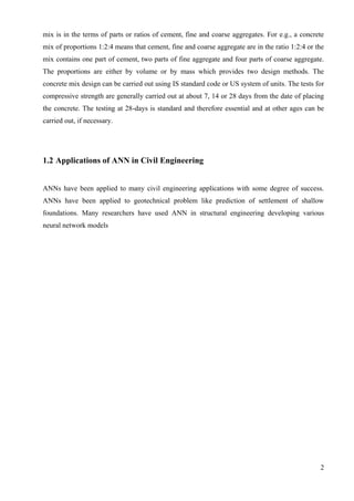 Artificial Neural Networks for Conceptual Design of Concrete Mix | PDF