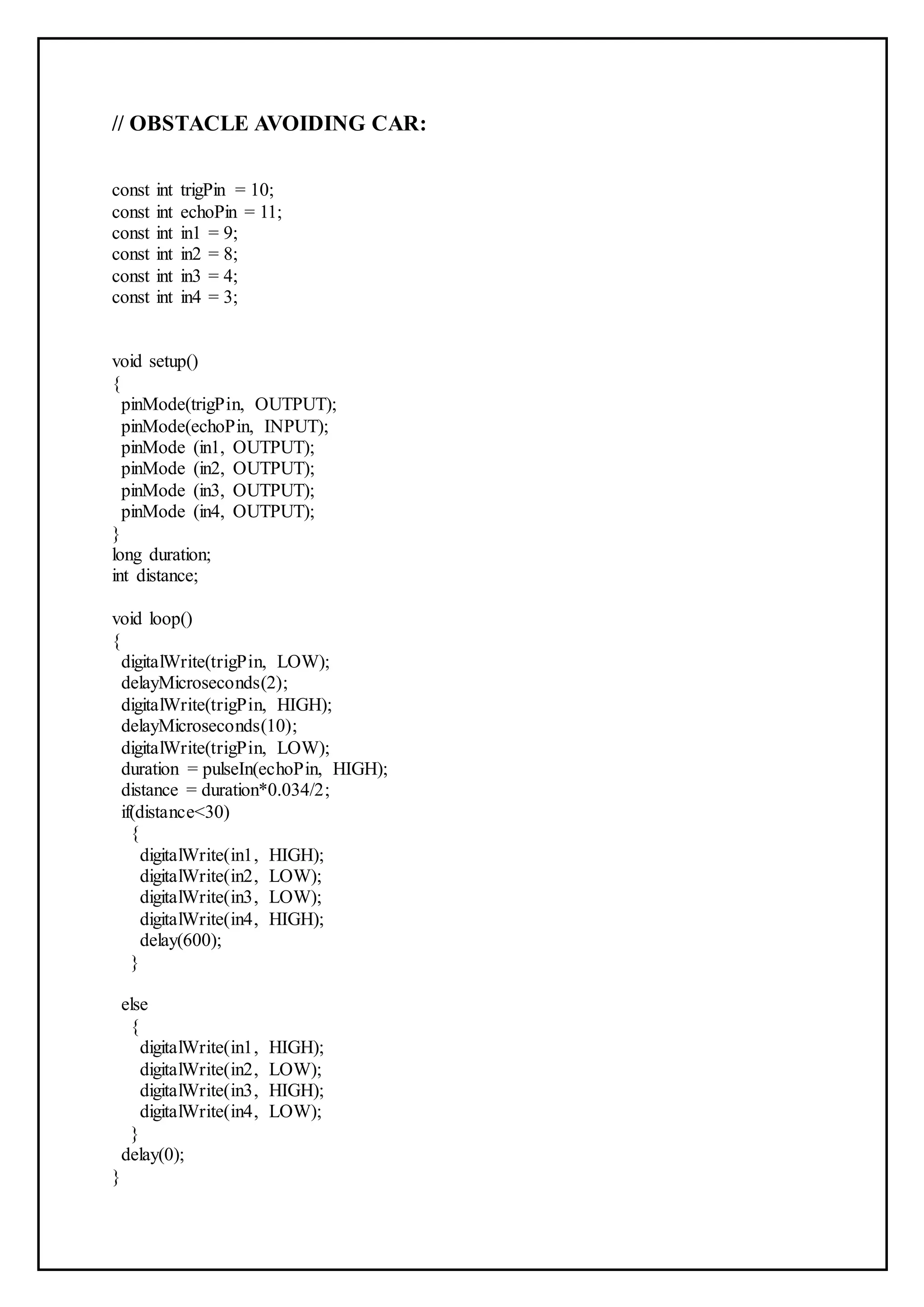 Final report obstacle avoiding roboat | DOCX